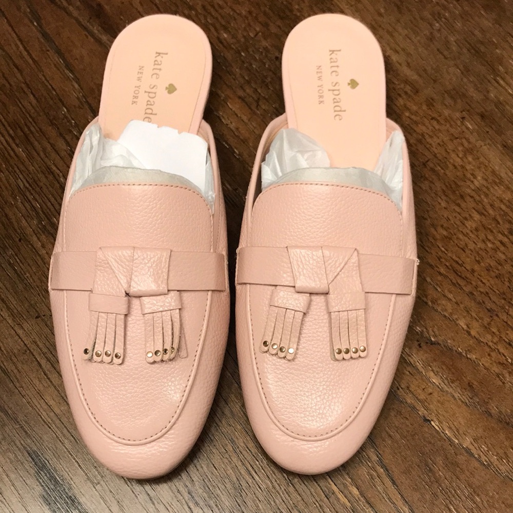 Kate Spade Pink Leather Loafers